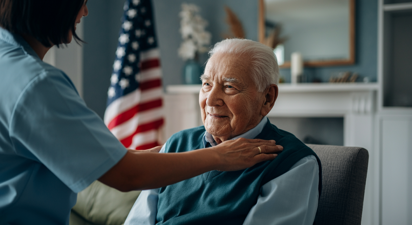 Senior couple reviewing Medicare home health benefits and understanding coverage limitations