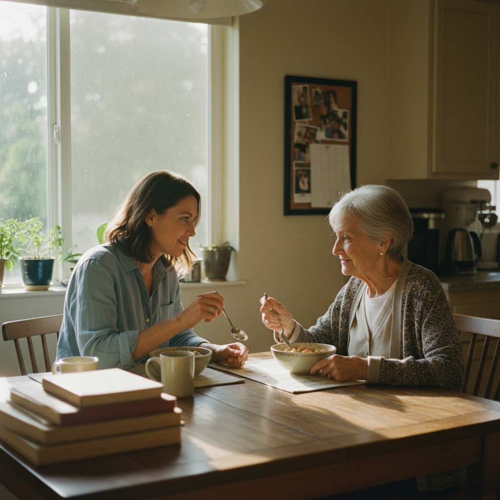 In-home senior caregiver assisting an elderly client in Beverlywood, Los Angeles